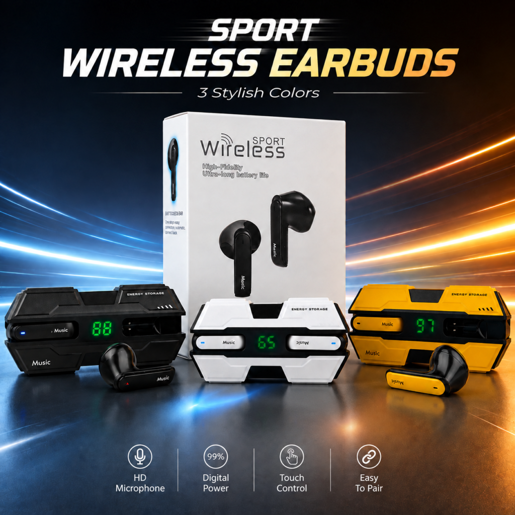 K8 Sport Wireless Earbuds (Any-Colour)-1