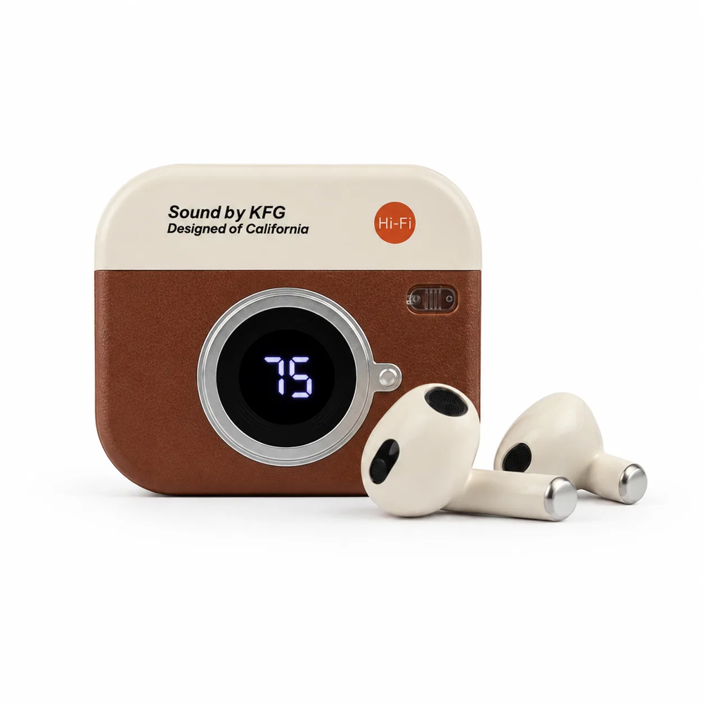 Q86 Retro Camera Design TWS Bluetooth Earbuds 1